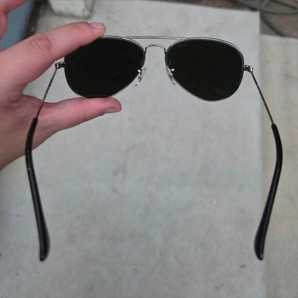 Ray-Ban Aviator Silver Mirrored Lenses and Metal Frame RB3025 Sunglasses. 55 21 - Picture 3 of 7